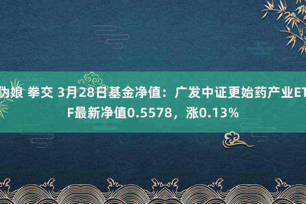 伪娘 拳交 3月28日基金净值：广发中证更始药产业ETF最新净值0.5578，涨0.13%