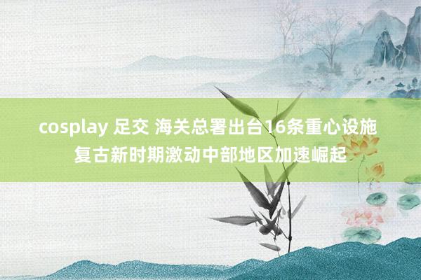 cosplay 足交 海关总署出台16条重心设施 复古新时期激动中部地区加速崛起